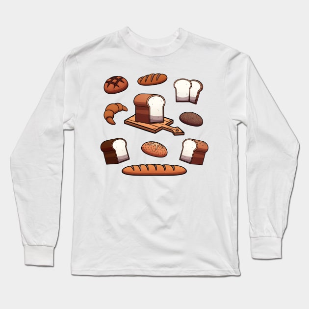 Bread Long Sleeve T-Shirt by TheMaskedTooner